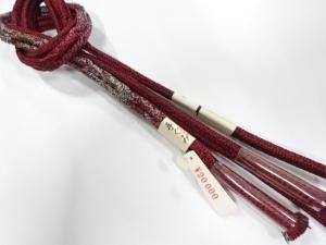 未使用品　正絹　手組帯締め